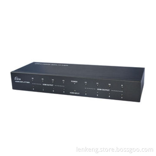 4 x 2K HDMI® Splitter, 1 x 16 Supports 3D, 16-way More Output to Meet More Needs